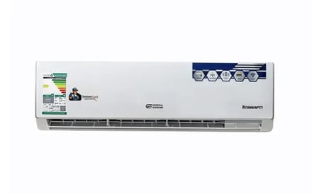 GSTN180CR جنرال سوبريم مكيف هواء سبليت تيتانيوم برايم, سعة تبريد حقيقية 18,000 وحدة ريش ذهبية, تحكم واي فاي,خاصية الأستشعار, توزيع الهواء في اربع اتجاهات.GSTN180CR  General Supreme Titanium Prime Split Air Conditioner, 18,000 BTU Actual Cooling Capacity, 