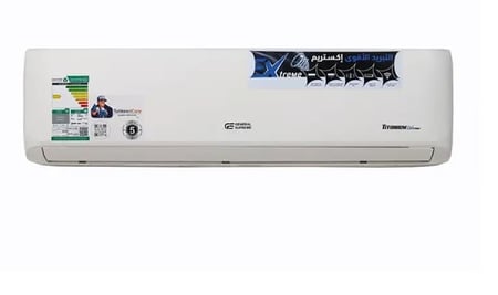 GSTN190CX جنرال سوبريم مكيف هواء سبليت تيتانيوم اكستريم, سعة تبريد 19,000 وحدة, ريش ذهبية, تحكم واي فاي, منبه تنظيف الفلتر, خاصية الأستشعار.GSTN190CX  General Supreme Titanium Extreme Split Air Conditioner, 19,000 BTU cooling capacity, gold fins, Wi-Fi co