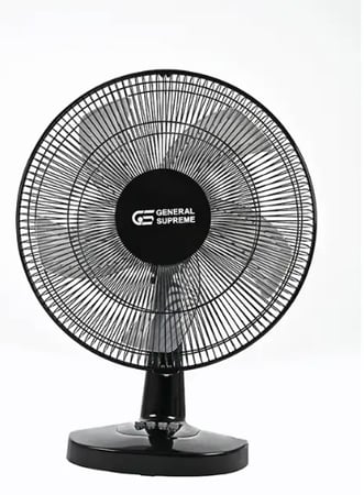 جنرال سوبريم مروحة طاولة، 3 ريشة، اسود