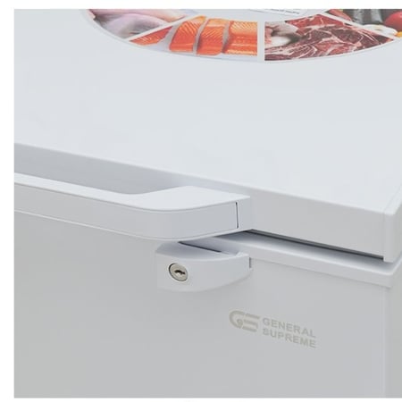 GSHF253Xجنرال سوبريم فريزر افقي (7 قدم، 198 ليتر)، ابيض, GSHF253X