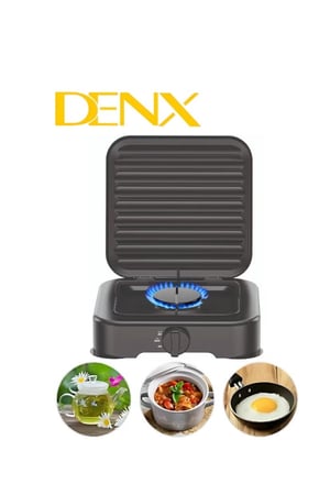 دينكس موقد غاز فردي، موقد غاز متنقل بشعلة واحدة، بقوة 2200 واط، للطهي المنزلي والخارجيDinx  Single Gas Stove, 2200W Single Burner Portable Gas Stove for Home and Outdoor Cooking