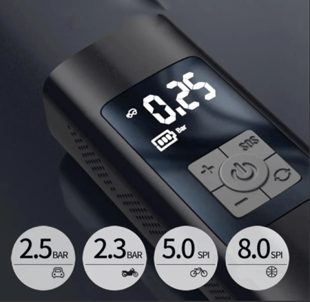 منفاخ هواء لاسلكي للسيارات بقوة 60 واط