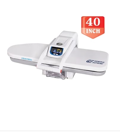 GSSP40S جنرال سوبريم كاوية بخار كبس، 40 انش ، مع حامل(ستاند)، 2200 واط، ابيضGSSP40S  General Supreme Steam Press Iron, 40-inch, with Stand, 2200 Watts, White