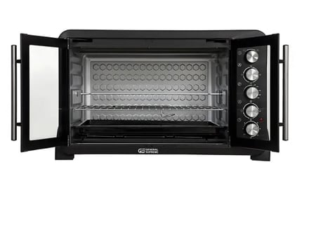 GSEO100BFQ جنرال سوبريم فرن كهربائي سعة 100 لتر، باب فرنسي، 5 مقابض تحكم، 2800 واط, GSEO100BFQGSEO100BFQ General Supreme 100L Electric Oven, French Door, 5 Control Knobs, 2800W, GSEO100BFQ