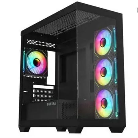 تجميعة بي سي قيمنق كاملة مع كرت RTX 5060، معالج i5-12400F، رام 16 جيجا، كرسي TESO، طاولة ASA مع شاشة وكيبورد — أداء فائق وراحة لا مثيل لهاComplete PC gaming assembly with RTX 5060, i5-12400F processor, 16GB RAM, TESO chair, ASA table with monitor and keyb