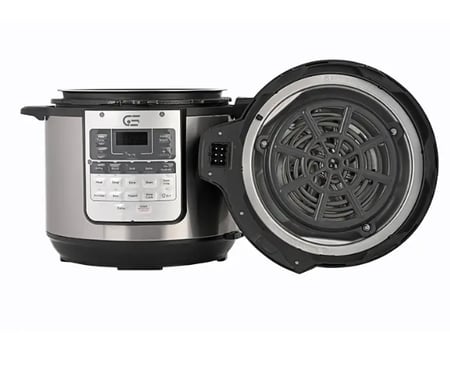 GSAF65 جنرال سوبريم قدر ضغط و قلاية هوائية 2 في 1، سعة 5.7 لتر، 1500 واط, GSAF65GSAF65  General Supreme 2-in-1 Pressure Cooker and Air Fryer, 5.7L Capacity, 1500W, GSAF65