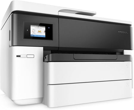 HP طابعة اوفيس جيت برو واسعة التنسيق 7740-G5J38A لاسلكية/طباعة/مسح/نسخ/فاكس الكل في واحدHP OfficeJet Pro Wide Format 7740-G5J38A Wireless Print/Scan/Copy/Fax All-in-One Printer