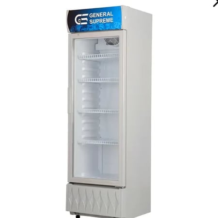 GS235Xجنرال سوبريم , ثلاجة عرض باب واحد زجاجي ,235 لتر ,ابيض ,GS235XGS235X  General Supreme, single glass door display refrigerator, 235 litres, white, GS235X