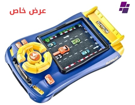 لعبة عجلة القيادة الموسيقية لعبة محاكاة سباقات السيارات للاطفال بعجلة