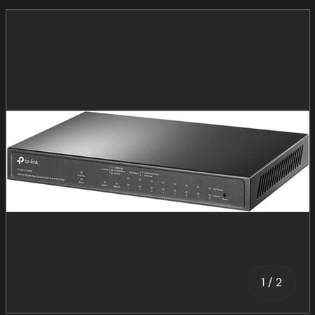 تي بي لينك TL-SG1210P محول ذكي سهل جيجابت 10 منافذ جيجابت مع 8 منافذ PoE+TP-Link TL-SG1210P 10-Port Gigabit Easy Smart Switch with 8-Port PoE+