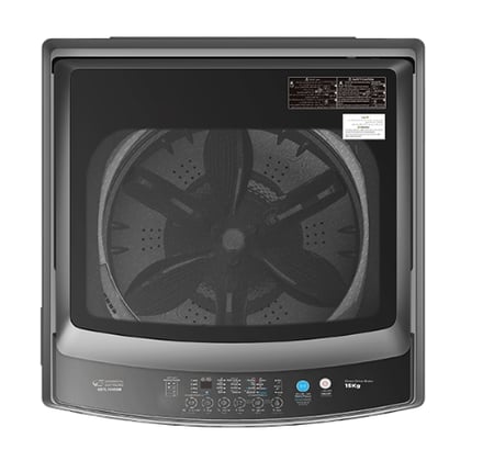 GSTL15V8SM جنرال سوبريم غسالة اوتوماتيك تعبئه علوية 15 كيلو، 8 برنامج , فضي غامق, GSTL15V8SM (1)GSTL15V8SM  General Supreme Top Load Automatic Washing Machine, 15 kg, 8 Programs, Dark Silver, GSTL15V8SM  (1)