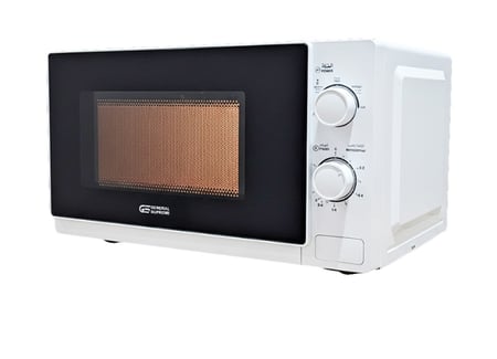 GSMW20WM جنرال سوبريم ميكروويف 20 لتر، 5 مستويات للطاقة، وظيفة الإذابة، ووقت طهي حتى 35 دقيقة، أبيض. GSMW20WMGSMW20WM General Supreme 20L Microwave Oven, 5 Power Levels, Defrost Function, Cooking Time up to 35 Minutes, White. GSMW20WM
