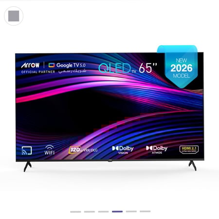 شاشه أركيو كيو ليد 65 بوصة - 120 هرتز - وضوح فائق الدقة - بدون إطار - سعة تخزين 16 جيجا - رام 2 جيجا | RO-65LCQ120