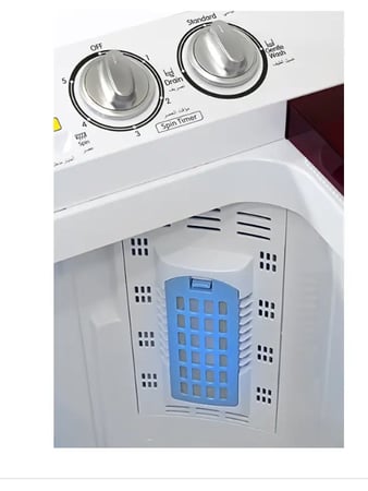 GSTT70TR جنرال سوبريم , غسالة نصف أوتوماتيك حوضين ,7 كجم ,ابيض/أحمر , GSTGSTT70TR  General Supreme, Twin Tub Semi-Automatic Washing Machine, 7 kg, White/Red, GSTT70TRT70TR