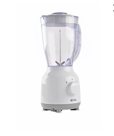 GSBL15WM جنرال سوبريم خلاط كهربائي سعة 1.5 لتر مع مطحنة، 450 واط، ابيضGSBL15WM  General Supreme 1.5L Electric Blender with Grinder, 450W, White