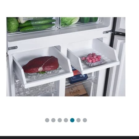 جنرال سوبريم ثلاجة دولابي اربع أبواب (575 قدم , 20.3 لتر)،انفرتر, استيل لامع, GSX204SXIGeneral Supreme refrigerator, four-door cupboard (575 feet, 20.3 litres), inverter, shiny steel, GSX204SXI