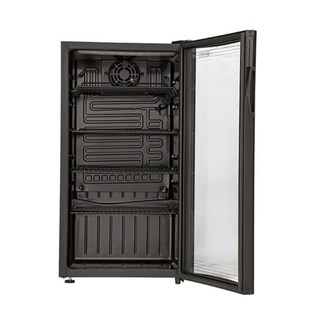GS132جنرال سوبريم , ثلاجة عرض باب واحد زجاجي ,92 لتر ,اسود ,GS132GS132  General Supreme, one-door glass display refrigerator, 92 litres, black, GS132