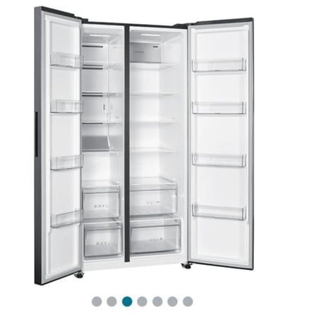 ثلاجة بابين من جنرال سوبريم, سعة 673 لتر / 23.8 قدم, تكنلوجيا الانفرتر, تكنلوجيا تبريد مانع التجمد, أينوكس لامعTwo-door refrigerator from General Supreme, capacity 673 liters / 23.8 feet, inverter technology, anti-freeze cooling technology, glossy inox