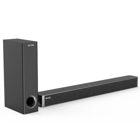 GSSAB21جنرال سوبريم ساوند بار مع مضخم 2.1 قناة، بلوتوث، 80 واط، اسودGSSAB21 General Supreme Sound Bar with Amplifier 2.1 Channel, Bluetooth, 80 Watt, Black