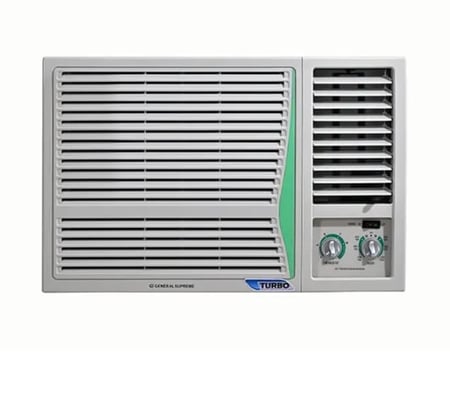 GS2434C جنرال سوبريم مكيف شباك تيربو، بسعة 21,800 وحدة، بارد، روتاري , GS2434CGeneral Supreme GS2434C Turbo Window Air Conditioner, 21,800 BTU, Cooling Only, Rotary, GS2434C