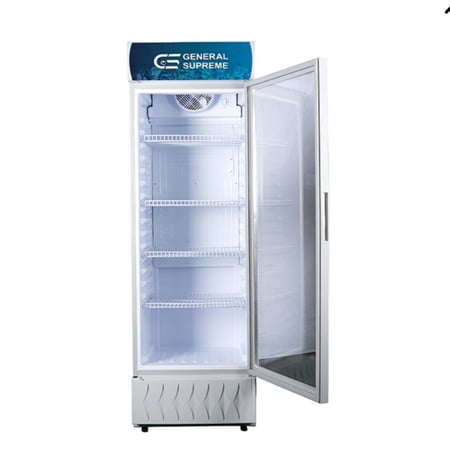 GS375Xجنرال سوبريم ثلاجة عرض باب واحد زجاجي (375 لتر)، أبيض,GS375XGS375X General Supreme Single Glass Door Display Refrigerator (375 L), White, GS375X