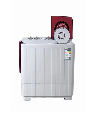 GSTT100TR جنرال سوبريم , غسالة نصف أوتوماتيك حوضين ,10 كجم ,ابيض/أحمر , GSTT100TRGSTT100TR  General Supreme, Twin Tub Semi-Automatic Washing Machine, 10 kg, White/Red, GSTT100TR