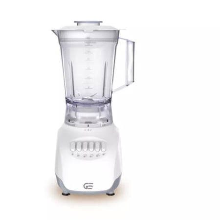 GSBL15WMجنرال سوبريم خلاط كهربائي سعة 1.5 لتر مع مطحنة، 450 واط، ابيضGSBL15WM General Supreme Electric Blender, 1.5 Liter with Grinder, 450 Watt, White