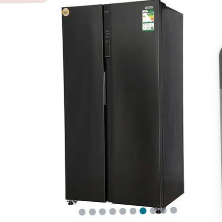 جنرال سوبريم ثلاجه بابين دولابي (581 لتر 20.5 مكعب) انفرتر أسود استيلGeneral Supreme two-door refrigerator, cupboard (581 litres, 20.5 cubic metres), black steel inverter