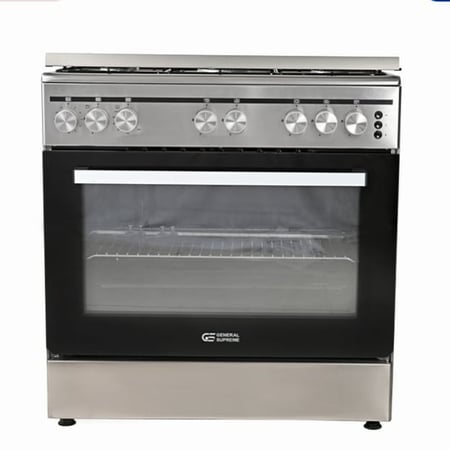 GS8055FGSجنرال سوبريم , فرن غاز , 80*55 سم, 5 شعلات, امان كامل, شواية, ستيل, تركيGS8055FGS  General Supreme, gas oven, 80*55 cm, 5 burners, full safety, grill, steel, Turkish