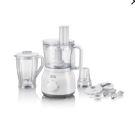 GSFP600WMجنرال سوبريم محضرة الطعام سعة 1.5 لتر، بقدرة 800 واط، ابيضGSFP600WM  General Supreme Food Processor, 1.5 Liter, 800 Watt, White