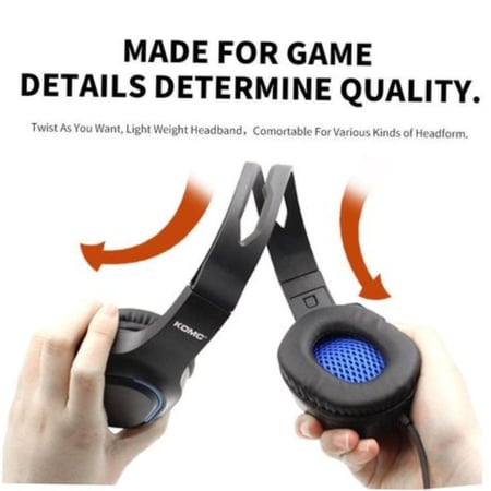 سماعات رأس لألعاب KOMC KM999 USB