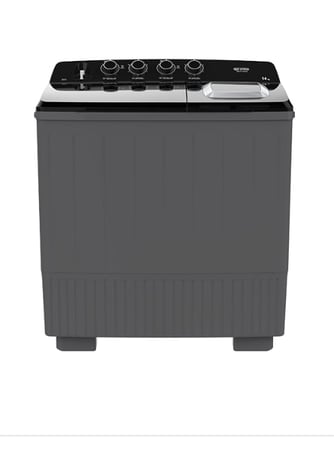 GSTT14XTB جنرال سوبريم غسالة نصف اوتوماتيك حوضين 14 كيلو,رمادي غامق / اسود, GSTT14XTBGSTT14XTB General Supreme Semi-Automatic Twin Tub Washing Machine, 14 kg, Dark Gray/Black, GSTT14XTB