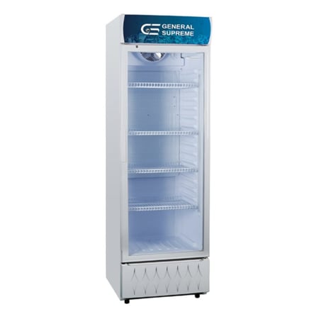 GS375Xجنرال سوبريم ثلاجة عرض باب واحد زجاجي (375 لتر)، أبيض,GS375XGS375X General Supreme Single Glass Door Display Refrigerator (375 L), White, GS375X
