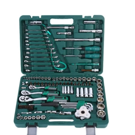 المعدات والأدوات اليديهمجموعة ادوات ومفكات لاصلاح السيارات والمنزل مكونة من 121 قطعة من دينكس DX3318