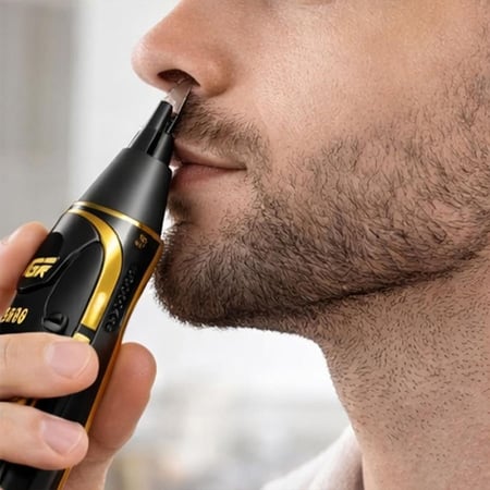 ماكينة حلاقة VGR V-992 بمحرك 9000 دورة وشفرات DLC وسيراميكVGR V-992 shaver with 9000 RPM motor, DLC blade, and ceramic coating.