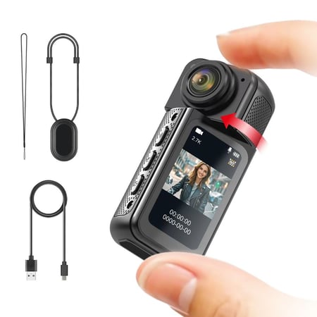كاميرا الحركة الصغيرة كاميرا رياضية كاميرا Bodycam عدسة دوارة Go WiFi Digital Pro Video Runcam فورية للتصوير الفوتوغرافي Hero 10 11 12 13