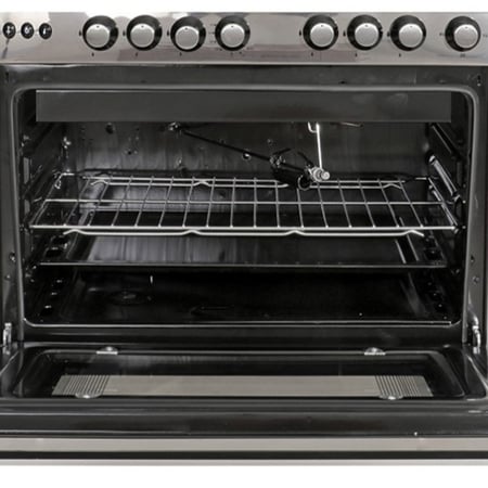 GS8650FSجنرال سوبريم , موقد طبخ غاز , مقاس 80*60 سم, 5 شعلات غاز , امان كامل ، ستيل ، GS8650FS