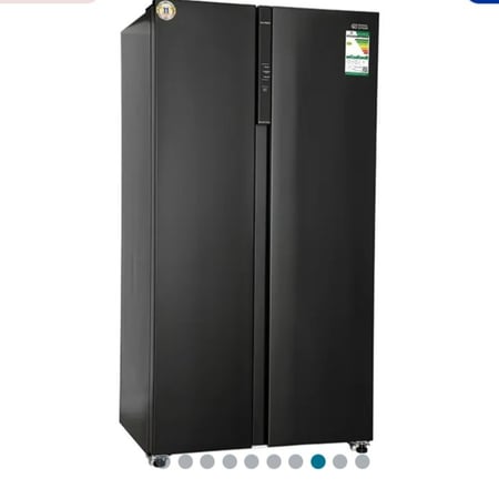 جنرال سوبريم ثلاجه بابين دولابي (581 لتر 20.5 مكعب) انفرتر أسود استيلGeneral Supreme two-door refrigerator, cupboard (581 litres, 20.5 cubic metres), black steel inverter
