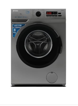 GSFLN80 جنرال سوبريم غسالة اوتوماتيك تعبئه امامية 8 كيلو، 15 برنامج, فضي, GSFLN80GSFLN80 General Supreme Front Load Automatic Washing Machine, 8 kg, 15 Programs, Silver, GSFLN80