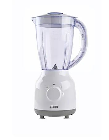 GSBL15WM جنرال سوبريم خلاط كهربائي سعة 1.5 لتر مع مطحنة، 450 واط، ابيضGSBL15WM  General Supreme 1.5L Electric Blender with Grinder, 450W, White