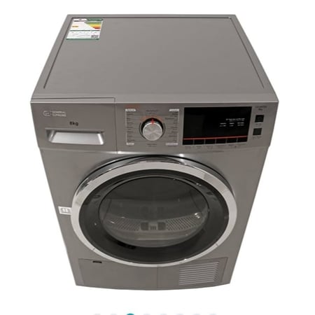 GS807SSجنرال سوبريم نشافه تعبئه امامية 8 كيلو, مع مكثف, ستيل داكن , GS807SSGS807SS  General Supreme Front Loading Dryer, 8 kg, with condenser, dark steel, GS807SS