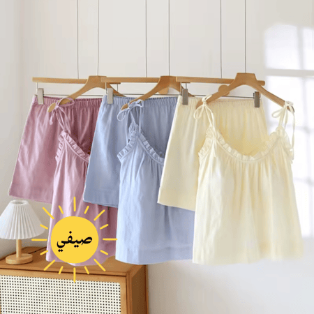 بيجامات قطن شورت 100%