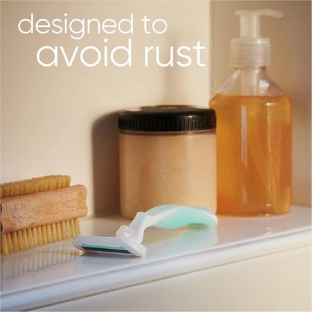 جيليت  مجموعة ماكينة حلاقة ديلوكس سموث سينسيتف للنساء قطعة واحدة