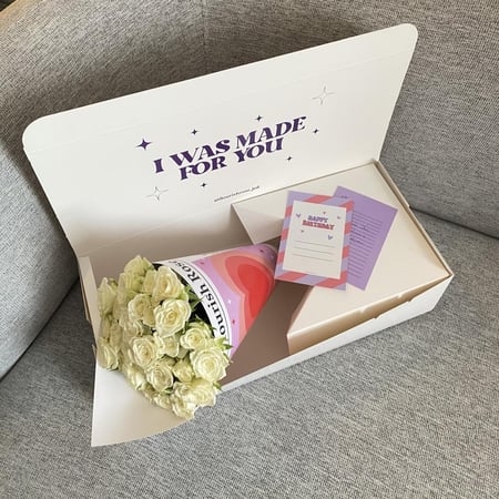 بوكس باقة ورد