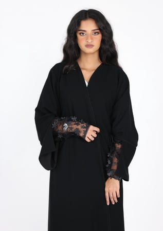 تقسيط موديل عبايات دانتيل رخيصة سعودية من متجر محل موقع عبايات ديتيلز