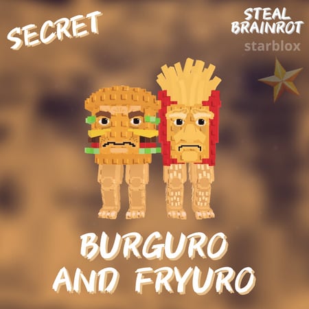 برغر وفرايز ماب السرقة | Burguro and Fryuro Steal a Brainrot