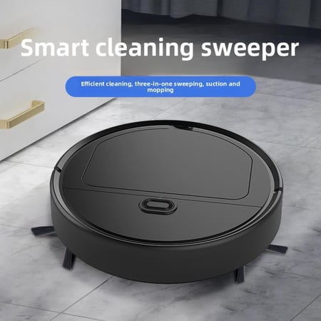 روبوت كنس التنظيف المنزلي الذكي، كاسحة شفط وسحب، مكنسة متكاملة ثلاثة في واحد