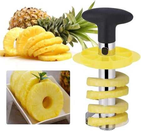 قطاعه الاناناس من الفولاذ المقاوم للصدأ ، قطاعه اناناس سريعة وسهلة الاستخدام
