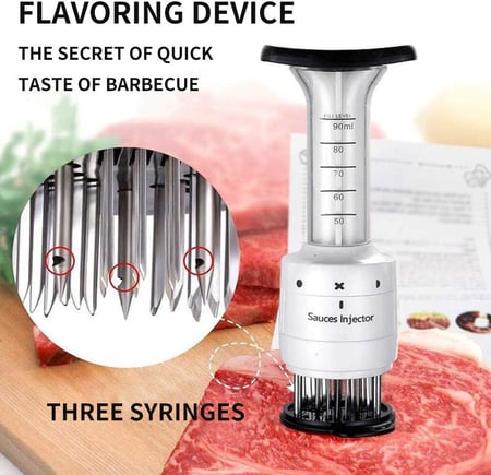 أداة تتبيل اللحم عن طريق الحقن