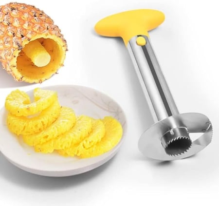 قطاعه الاناناس من الفولاذ المقاوم للصدأ ، قطاعه اناناس سريعة وسهلة الاستخدام